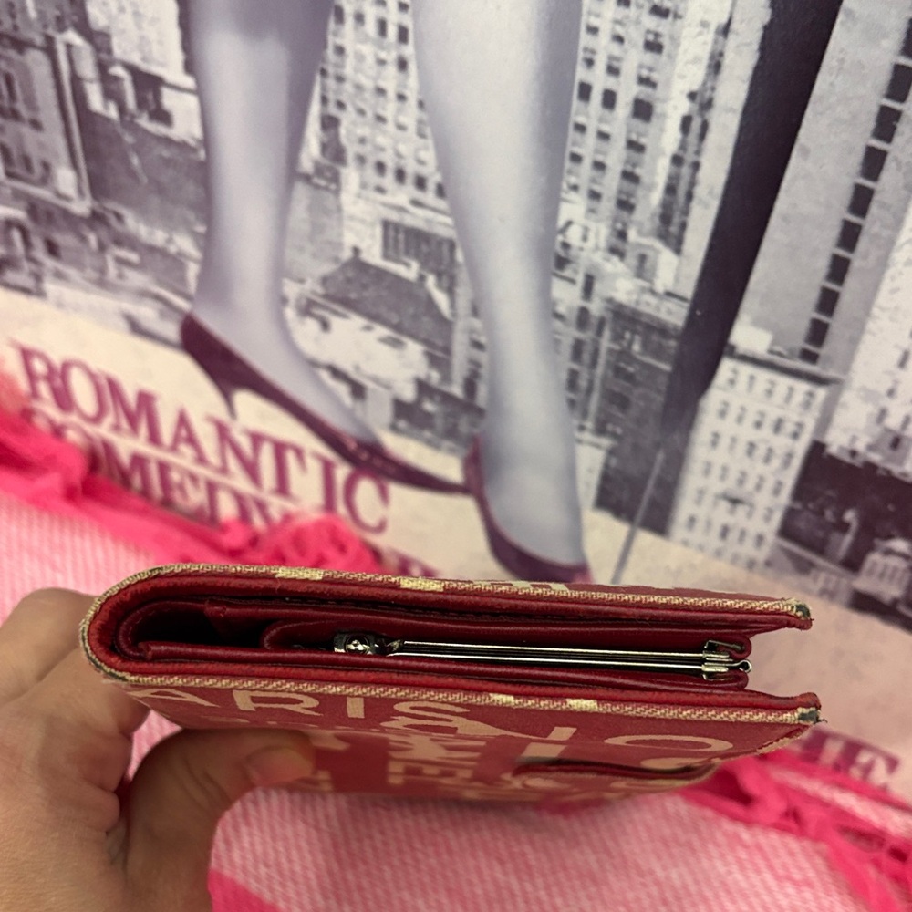 Chanel Coco kisslock wallet in fabric and leather - Picture 4 of 16
